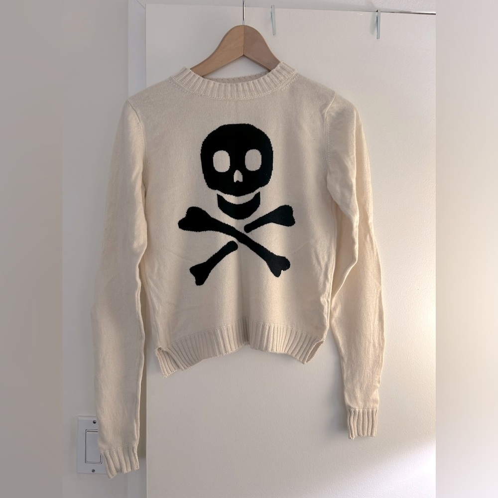 Banjo & Matilda Silk/Cashmere Skull Sweater, XS